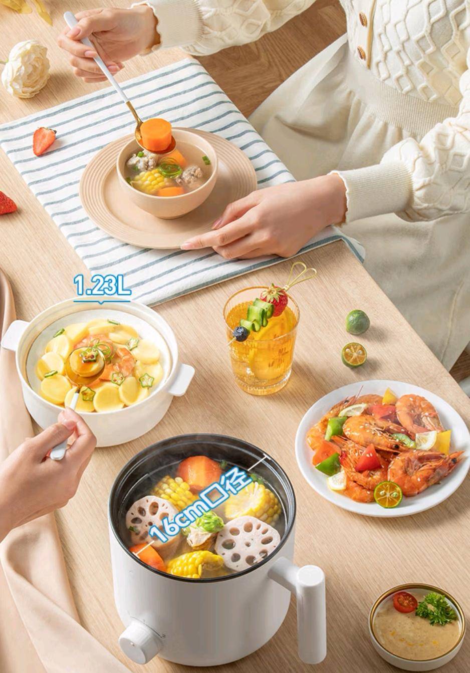 宇宙一锅承包你的味蕾盛宴！k8凯发美的电煮锅美食小(图4)